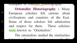 Orientalist Historiography [upl. by Egiaf]