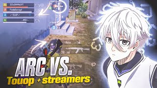 Arc vs tou op  streamers  BGMI 🔱 [upl. by Nickolas559]