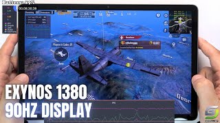 Samsung Galaxy Tab S9 FE test game PUBG Mobile  Exynos 1380 [upl. by Ecyarg]