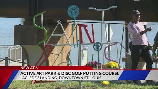 Lacledes Landing welcomes new art park and disc golf course [upl. by Yentruocal]