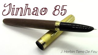 Jinhao 85  J Herbin Terre De Feu  Fountain Pen Review [upl. by Auqenat]