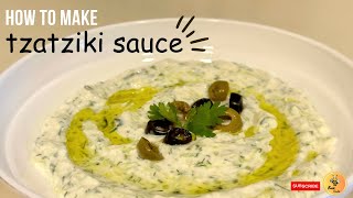 Easy Tzatziki Sauce Recipe Greek Yogurt Dip [upl. by Yereffej874]