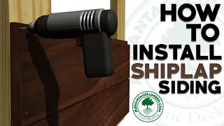 How To Install Shiplap Siding [upl. by Endres]