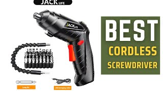 Best Cordless Screwdriver  Battery Rechargeable Electric Screwdriver Review in 2023 [upl. by Gorton]