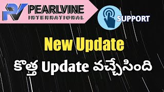 Pearlvine International New UpdateSupport OptionTelugu [upl. by Kcirddahc]