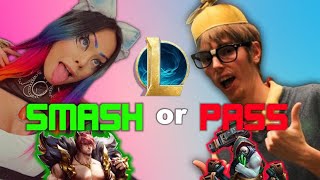 League of Legends Smash or Pass Can Tahm Kench hit smashorpass leagueoflegends egirl cosplay [upl. by Penrose580]