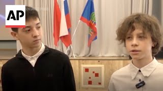 Russian teenagers who helped evacuate people from Moscow concert hall receive awards [upl. by Darahs695]