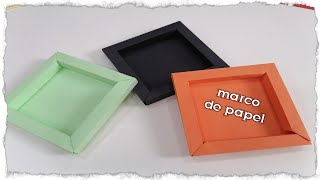 DIY  Marco de papel para fotos  manualidades faciles [upl. by Quincey]