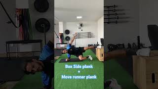 Box Side plank  move runner plank [upl. by Niwrek70]