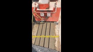 testing video to make concrete lintel by precast cement lintel purlin machine [upl. by Jakie]