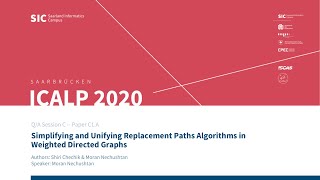 C1A — Simplifying and Unifying Replacement Paths Algorithms in Weighted Directed Graphs [upl. by Bernie426]