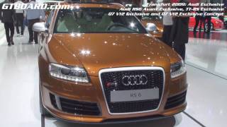 HD Audi Exclusive at Frankfurt 2009 RS6 Q7 V12 Q7 V12 Exclusive Concept and TTRS [upl. by Airotkiv430]