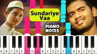 Sundariye Vaa Piano Notes  Blacktunes Piano  Online Piano Tutorial [upl. by Kelley221]