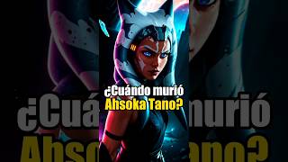 ¿Cuándo murió Ahsoka Tano en Star Wars shorts [upl. by Gothard]