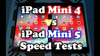 iPad Mini 4 vs iPad Mini 5 Speed Test Comparison [upl. by Evilc987]