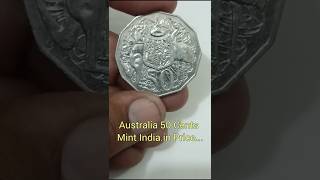 Australia 50 Cents 2014 Coin Value ytshorts shorts [upl. by Noirrad]