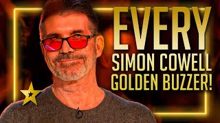 EVERY Simon Cowell GOLDEN BUZZER Audition from Got Talent 2024 [upl. by Aihsenek]