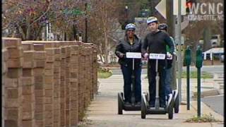 Business offers Segway bicycle tours of Charlotte [upl. by Enialed]