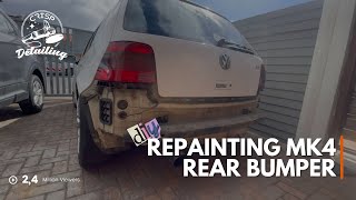 DIY MK4 Rear Bumper Respray  2K White  Multi Stage Polish [upl. by Hajed]