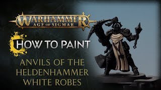 How to Paint Anvils of the Heldenhammer White Robes [upl. by Neiv]