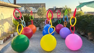 Big Giant Balloons SitPop Satisfying ASMR Video [upl. by Baoj]