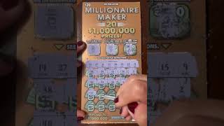 MILLIONAIRE MAKER NEW YORK LOTTERY SCRATCH OFF TICKET [upl. by Llevra]