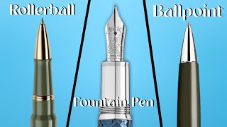 Rollerball vs Fountain Pen vs Ballpoint Whats Best [upl. by Vaclav869]