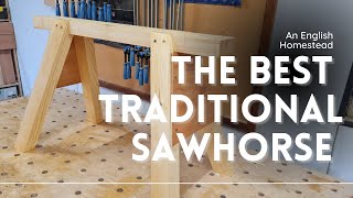 The Best Traditional Sawhorse How To build one with no Maths [upl. by Berghoff]