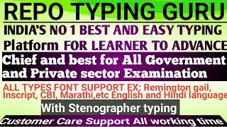 quotREPO TYPING GURU SOFTWAREquot  Simple and best easy typing software  sscCGLchsl Allahabad HC [upl. by Finley]