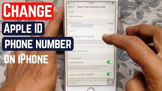 How to Change Apple id Phone Number on iPhone [upl. by Eirffej445]