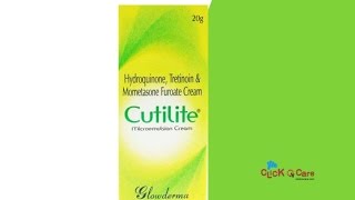 Cutilite Skin Treatment Cream On ClickOnCare [upl. by Yenalem]