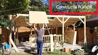 Constructie FOISOR din LEMN in Anglia ep8  ACOPERIS OSB3 foryou woodworking video construction [upl. by Cohe992]