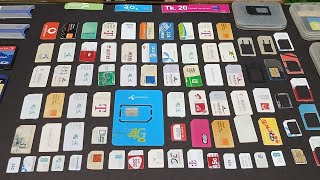 Sim Cards Collection AKhanRupaksimcard rimcard collection connection mobile mobi [upl. by Aiekam]