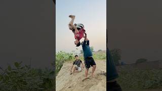 Double back summer salt they just Parkour amazing Jymnast YouTube short video [upl. by Barn]