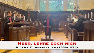 Herr lehre doch mich  Rudolf Mauersberger 18891971 [upl. by Annavoj26]