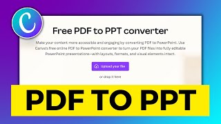 How to Convert PDF to PPT using Canva [upl. by Eneja]