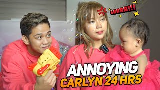 ANNOYING CARLYN for 24 HOURS  SOBRANG GALIT [upl. by Valorie]