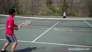 Tennis Practice Mini Tennis [upl. by Bowes]