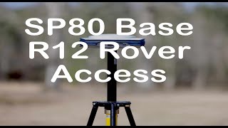 Surveying with a SP80 Base and R12 Rover [upl. by Chuah297]