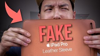 FAKE Apple Leather Sleeve for 105quot iPad Pro  Review [upl. by Hpotsirhc]