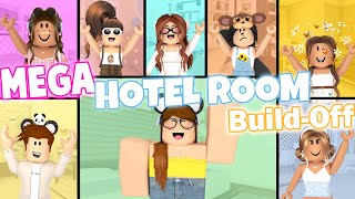 MEGA Hotel Room BuildOff Panda Vs 7 FANS [upl. by Gnuhp]