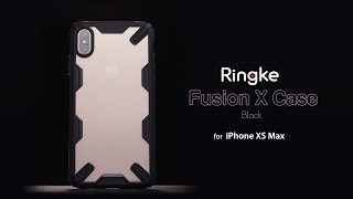 iPhone XS Max Case  Shock Absorbing Ringke FusionX Case [upl. by Cyd627]