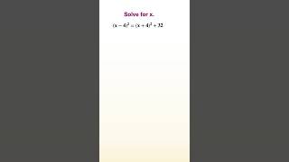 Square 2 Binomials to Solve an Equation for x maths solveequations algebraicequation algebra [upl. by Latonia800]