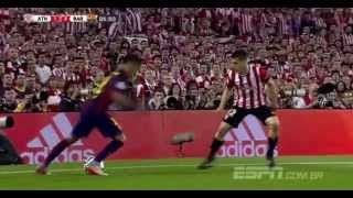 Neymar vs Athletic de bilbao 300515 31  FINAL COPA DEL REY [upl. by Afira]