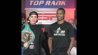 Oscar Valdez and Robson Conceicao Faceoff at Todays Press Conference shorts [upl. by Akissej]