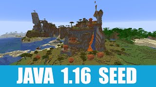 Minecraft Java 116 Seed Shattered savanna village with shipwreck at spawn and jungle temple nearby [upl. by Sucramal]