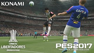 ATLETICO MINEIRO VS CRUZEIRO  Gameplay  PES 17 [upl. by Kcirdnek]