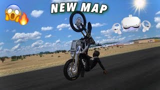 CRAZY KX 450 2024 WHEELIES ON A NEW MAP ON VR🥶WATCH TILL END [upl. by Everick]