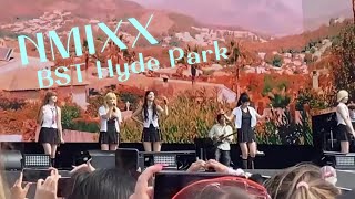 240714  NMIXX London BST Hyde Park Tank Dice Moving on Love me like this and covers [upl. by Eddi]