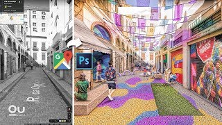 Google Maps and Photoshop  Designing better streets [upl. by Elohcan]